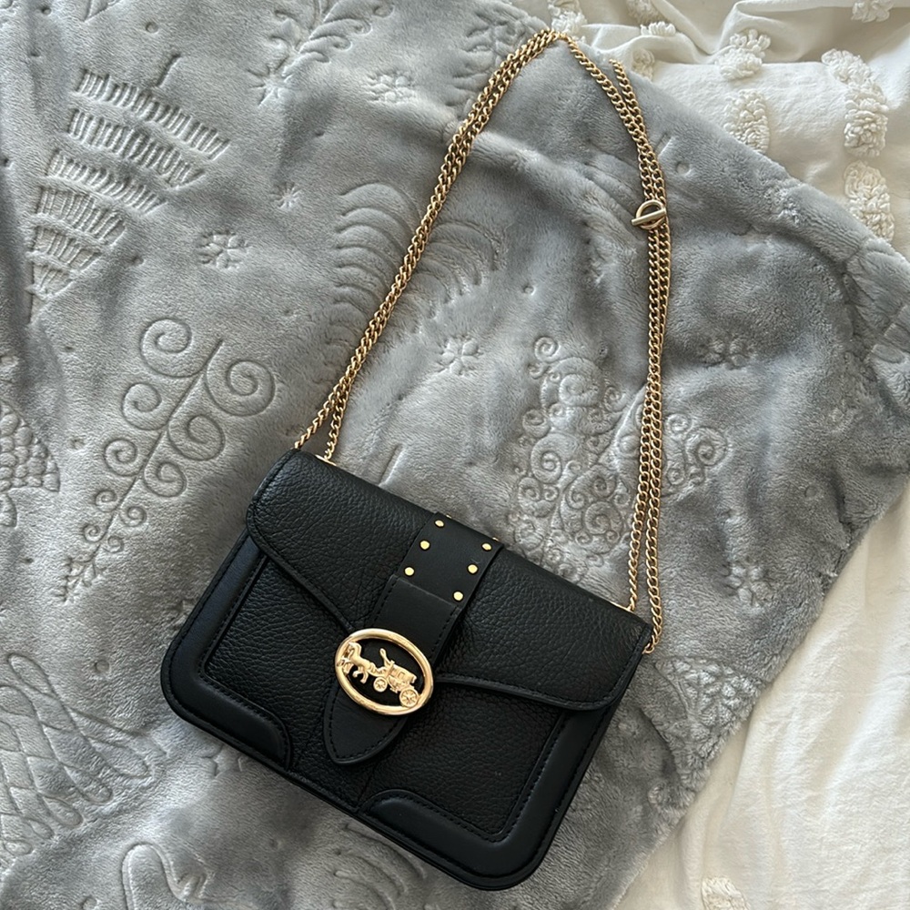 leather COACH purse
